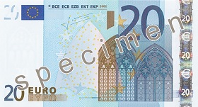 20 Euro front