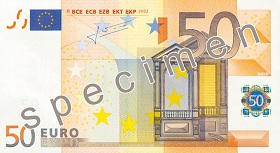 50 eur – lícna strana