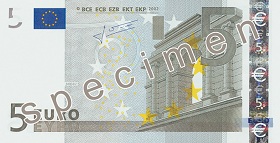 5 Euro front